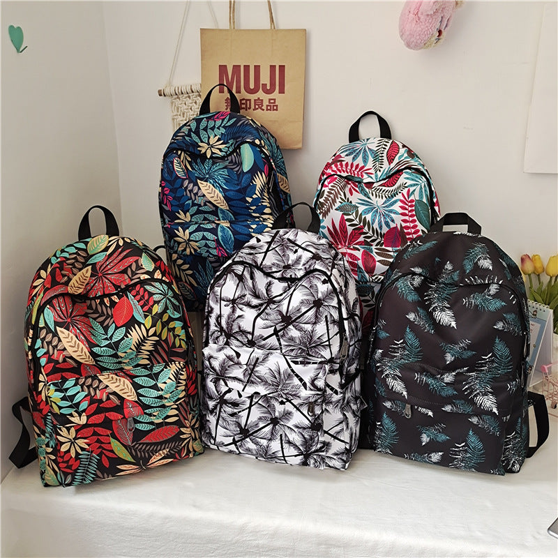 Retro-Style Large-Capacity College Backpack