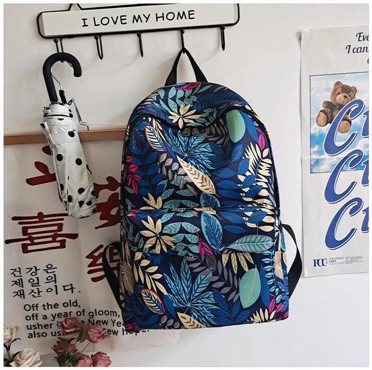 Retro-Style Large-Capacity College Backpack
