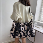 Women’s Sports Shoulder Bag – Stylish Cow Print Travel Duffel