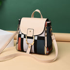 Women’s Grid Backpack – School & Travel Bag for Girls
