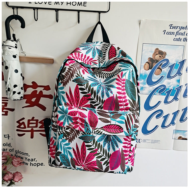 Retro-Style Large-Capacity College Backpack