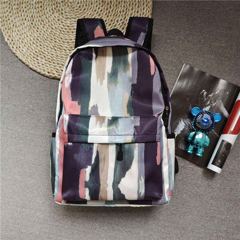 Retro-Style Large-Capacity College Backpack
