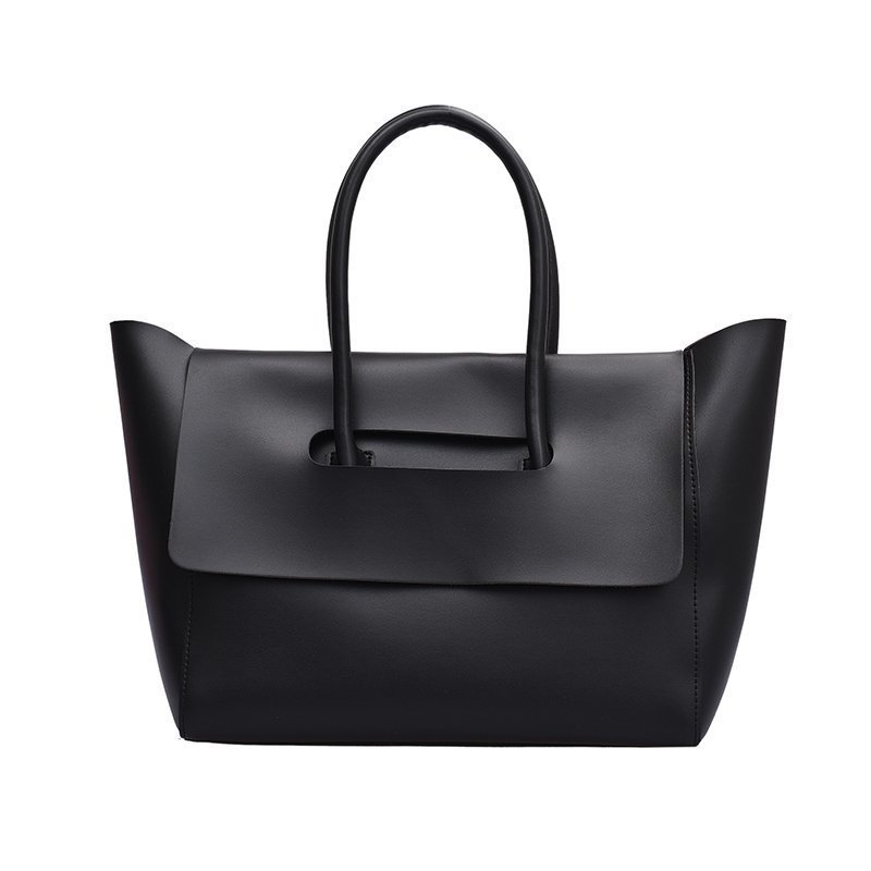 Women's Large Capacity Shoulder Tote – Stylish, Retro, Solid Color, High Quality