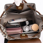 Trendy Houndstooth Travel Backpack for Women & Girls