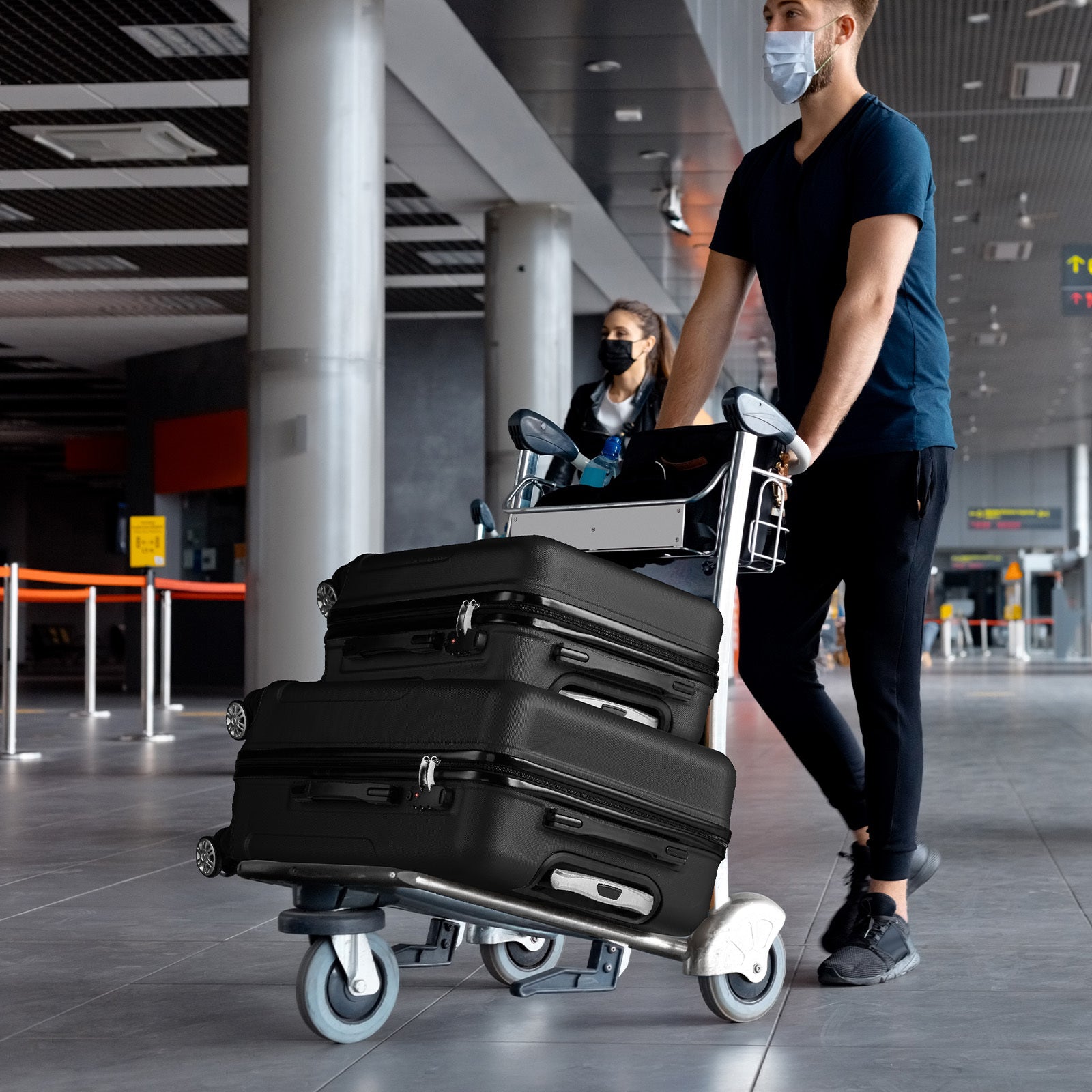 3-in-1 ABS+PC Luggage Set – 20", 24", 28" Suitcases