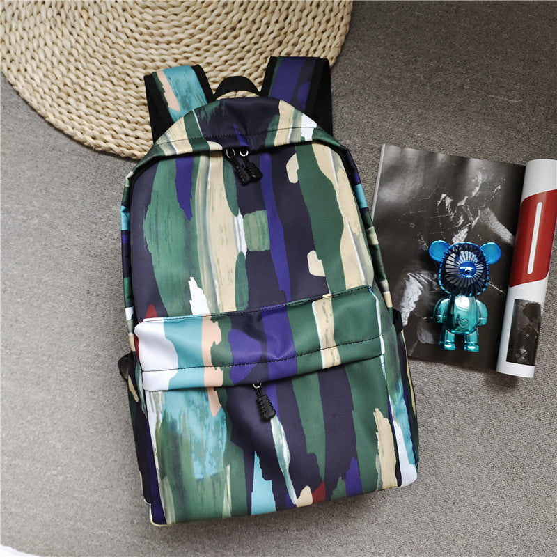Retro-Style Large-Capacity College Backpack