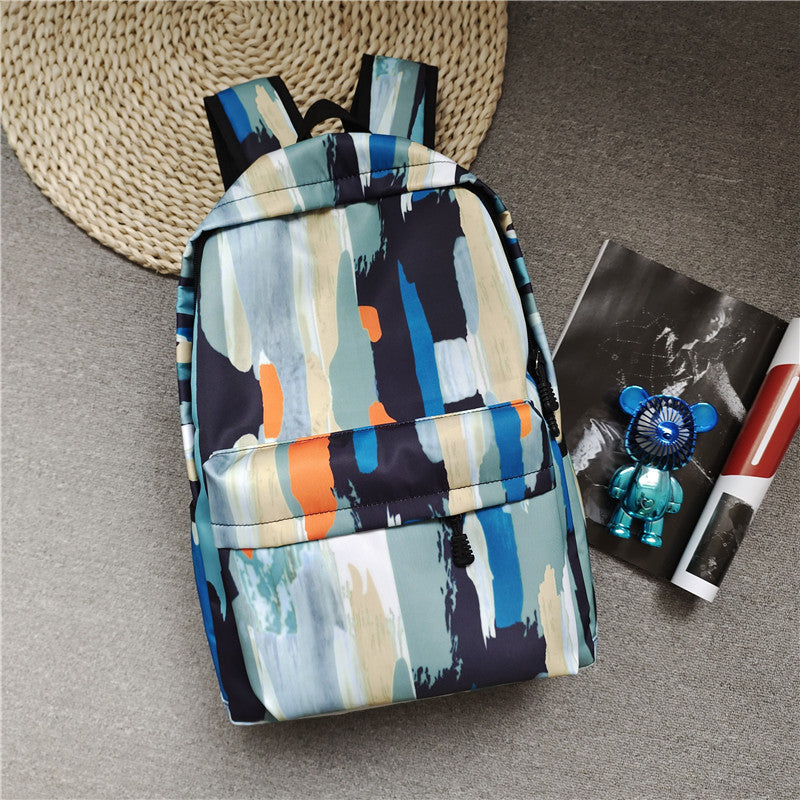 Retro-Style Large-Capacity College Backpack