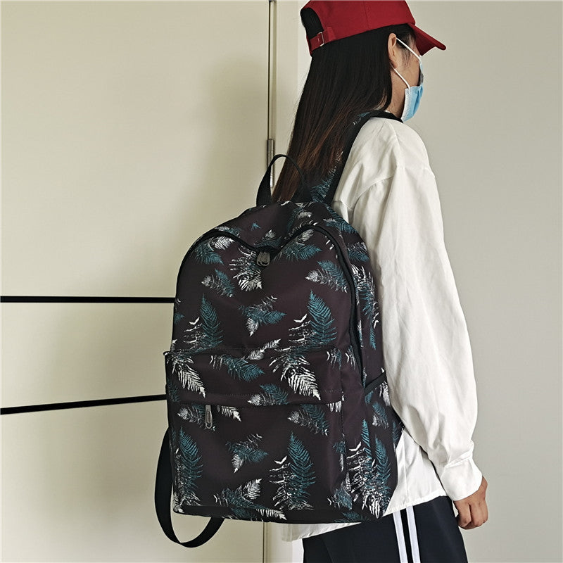 Retro-Style Large-Capacity College Backpack