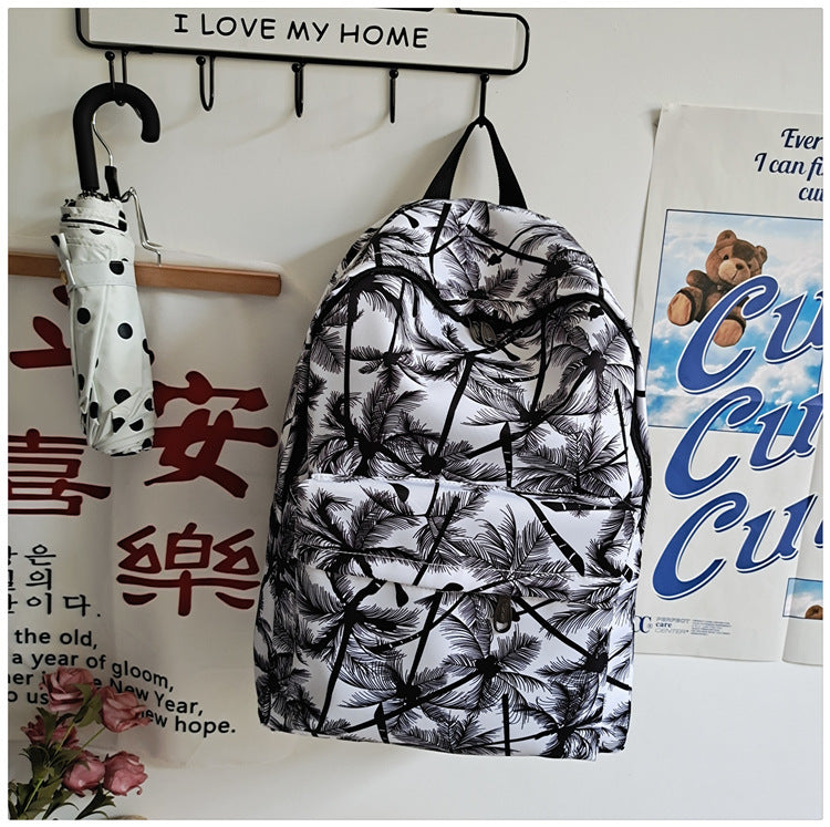 Retro-Style Large-Capacity College Backpack